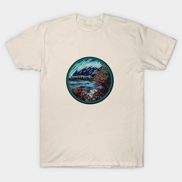 Northern Lights T-Shirt by RONembroidery